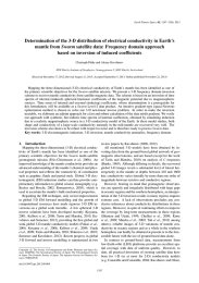 Determination of the 3-D distribution of electrical conductivity in Earth’s Swarm