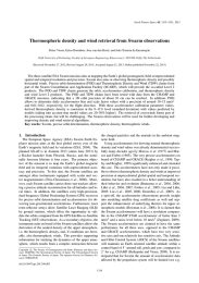 Thermospheric density and wind retrieval from Swarm observations