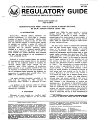 GUIDE SREGULATORY U.S.  NUCLEAR OFFICE