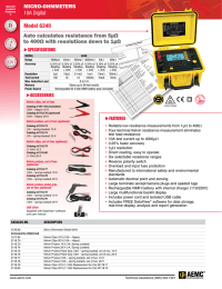 SPECIFICATIONS  FEATURES