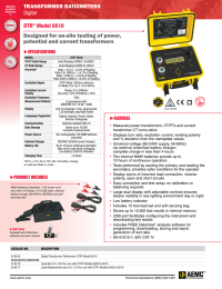 TRANSFORMER RATIOMETERS Digital DTR Model 8510