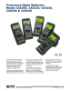 Professional Digital Multimeter Models CA5205, CA5210, CA5220, CA5230 &amp; CA5240
