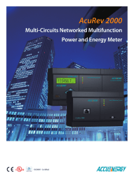 AcuRev 2000 Multi-Circuits Networked Multifunction Power and Energy Meter ISO9001  Certified