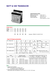 WATT &amp; VAR TRANSDUCER