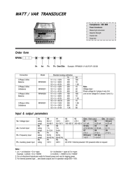 WATT / VAR  TRANSDUCER