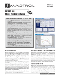 MAGTROL M-TEST 5.0 Motor Testing Software NEW