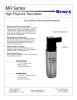 MR Series Senex High Pressure Transmitter Up to 60k psi Pressure Measurement