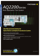 AQ2200 Series Ideal Measurement Solution for Optical Devices and Optical Transmission Systems