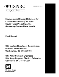 Environmental Impact Statement for Combined Licenses (COLs) for South Texas Project Electric