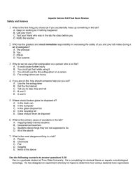 1. Aquatic Science Fall Final Exam Review