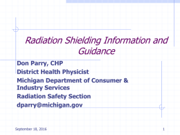 Radiation Shielding Information and Guidance