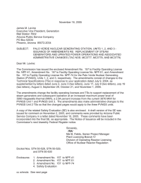 November 16, 2005 James M. Levine Executive Vice President, Generation Mail Station 7602