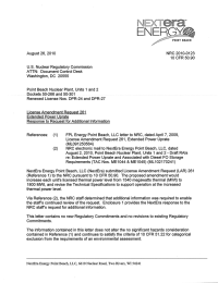 NRC 2010-0123 August 26,201 0 10 CFR 50.90' U.S. Nuclear Regulatory Commission