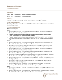 Barbara A. Munford Principal Investigator  Education