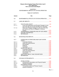 Shearon Harris Nuclear Power Plant Units 2 and 3 COL Application