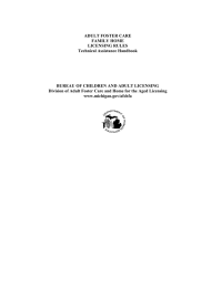 ADULT FOSTER CARE FAMILY HOME LICENSING RULES
