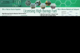 Licensing High Burnup Fuel Office of Nuclear Reactor Regulation