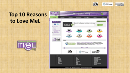 Top 10 Reasons to Love MeL