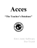 Acces “The Teacher’s Database”  E