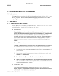 ABWR 1C  ABWR Station Blackout Considerations 1C.1  Introduction