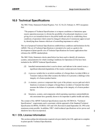 16.0  Technical Specifications ABWR