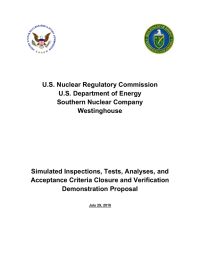 U.S. Nuclear Regulatory Commission U.S. Department of Energy Southern Nuclear Company