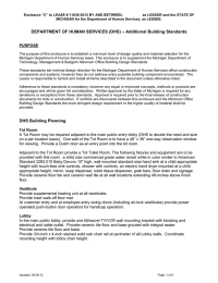 Enclosure “C” to LEASE # 11636-2012 BY AND BETWEEN,  ... MICHIGAN for the Department of Human Services, as LESSEE.