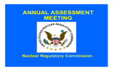 ANNUAL ASSESSMENT MEETING Nuclear Regulatory Commission