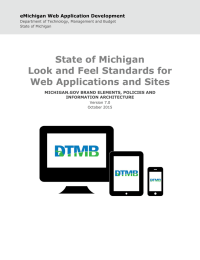 State of Michigan Look and Feel Standards for Web Applications and Sites