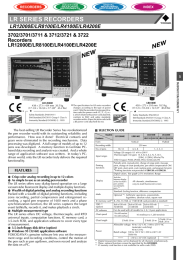 LR SERIES RECORDERS