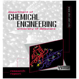 CHEMICAL ENGINEERING department of university of delaware