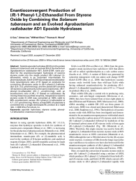 Enantioconvergent Production of (R)-1-Phenyl-1,2-Ethanediol From Styrene Oxide by Combining the Solanum