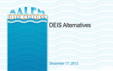 DEIS Alternatives December 17, 2012