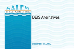 DEIS Alternatives December 17, 2012