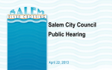 Salem City Council Public Hearing April 22, 2013