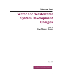 Water and Wastewater System Development Charges City of Salem, Oregon