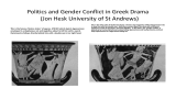 Politics and Gender Conflict in Greek Drama