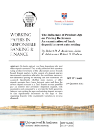 Working Papers in Responsible