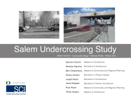 Salem Undercrossing Study