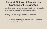General Biology of Protists, the Most Ancient Eukaryotes negative