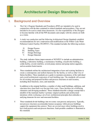 Architectural Design Standards I. Background and Overview