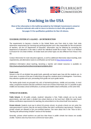 Teaching in the USA