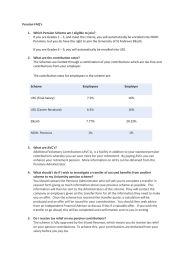 Pension FAQ's