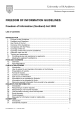 FREEDOM OF INFORMATION GUIDELINES:  Freedom of Information (Scotland) Act 2002 Business Improvements