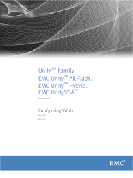 Unity Family EMC Unity All Flash,