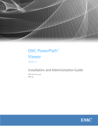 EMC PowerPath  Viewer Installation and Administration Guide