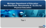 Tier I Michigan Department of Education Physical Education