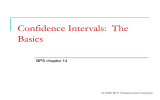 Confidence Intervals:  The Basics BPS chapter 14