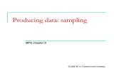 Producing data: sampling BPS chapter 8