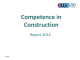 Competence in Construction Report 2014
